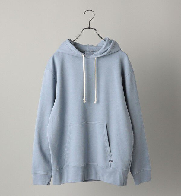 SHIPS「【WEB限定】SHIPS: マイクロ SHIPS 刺繍 ロゴ 裏毛 スウェット プルオーバーパーカー」|パーカー|