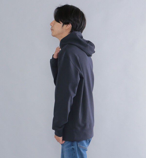 SHIPS「【WEB限定】SHIPS: マイクロ SHIPS 刺繍 ロゴ 裏毛 スウェット プルオーバーパーカー」|パーカー|