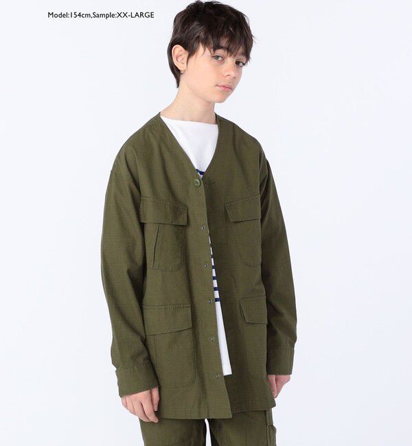 SHIPS KIDS「【SHIPS KIDS別注】GOLDENMILLS:145～170cm / ファティーグ ジャケット」|ミリタリー・モッズコート|