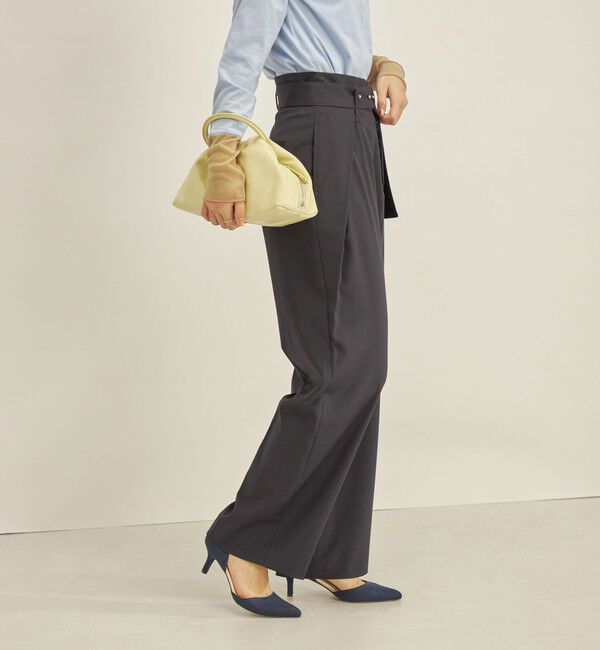 SHIPS for women「Paulo Oliveira ベルト タック パンツ ◇」|その他|