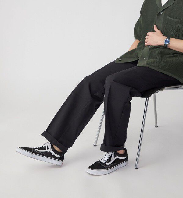 SHIPS「【SHIPS別注】Dickies: ダブルニー ホップサック パンツ」|チノ|ブラック