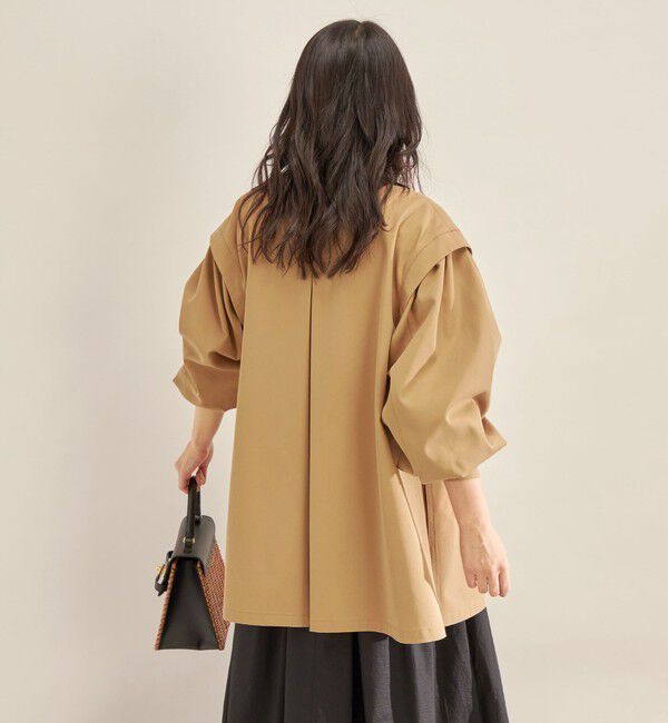 SHIPS for women「強撚 ギャバ スタンドカラー ハーフ コート ◇」|その他|