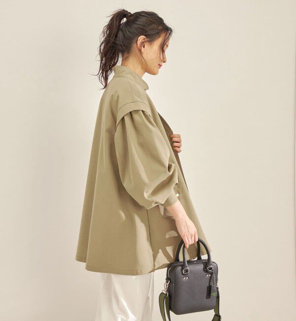 SHIPS for women「強撚 ギャバ スタンドカラー ハーフ コート ◇」|その他|