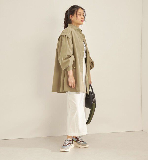 SHIPS for women「強撚 ギャバ スタンドカラー ハーフ コート ◇」|その他|