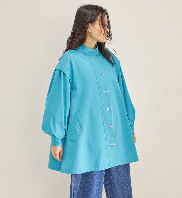 SHIPS for women「強撚 ギャバ スタンドカラー ハーフ コート ◇」|その他|