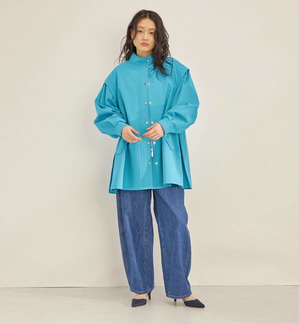 SHIPS for women「強撚 ギャバ スタンドカラー ハーフ コート ◇」|その他|