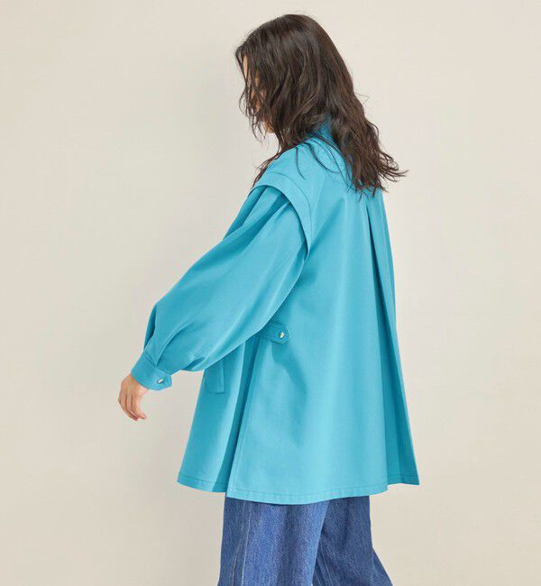 SHIPS for women「強撚 ギャバ スタンドカラー ハーフ コート ◇」|その他|