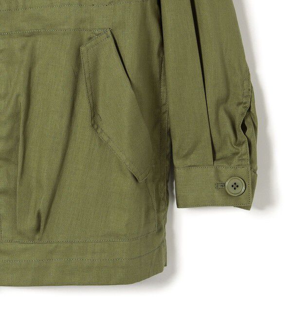 SHIPS for women「〈手洗い可能〉綿麻 ミリタリー オーバー ジャケット」|ミリタリー・モッズコート|