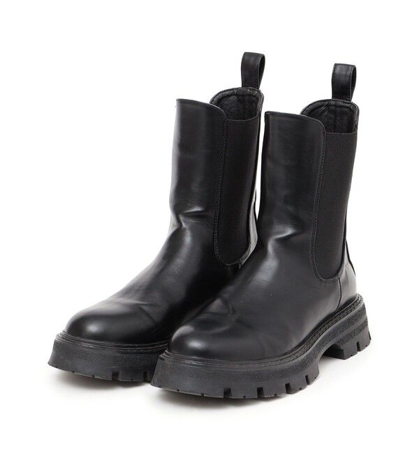 SHIPS any「【WEB限定】SHIPS any: トラックソール サイドゴア ブーツ 24FW」|ショートブーツ|