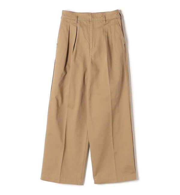 SHIPS for women「* 〈手洗い可能〉2タック ワイド チノパンツ ◇」|チノ|