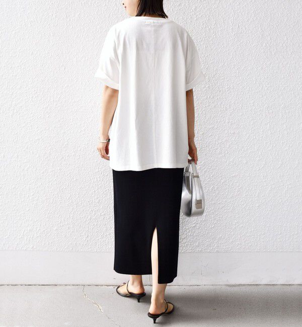 SHIPS for women「【SHIPS別注】81BRANCA:5分袖 ロゴ TEE 24SS 」|Tシャツ・カットソー|