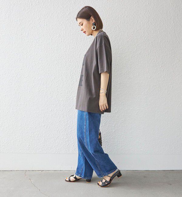 SHIPS for women「【SHIPS別注】81BRANCA:5分袖 ロゴ TEE 24SS 」|Tシャツ・カットソー|