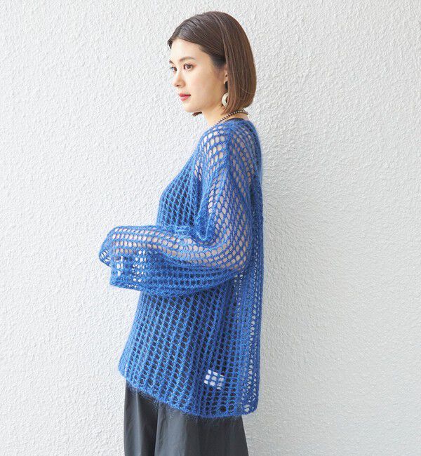 SHIPS for women「〈手洗い可能〉モヘヤ メッシュ プルオーバー◇」|ニット・セーター|