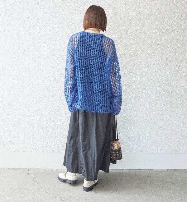 SHIPS for women「〈手洗い可能〉モヘヤ メッシュ プルオーバー◇」|ニット・セーター|