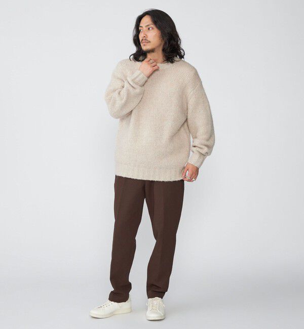 SHIPS「SHIPS: フラッフィー メランジ クルーネック プルオーバー ニット」|ニット・セーター|