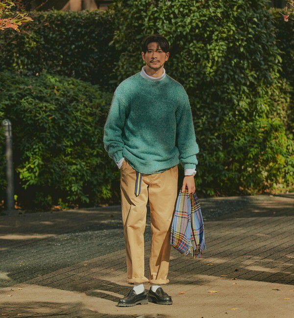 SHIPS「SHIPS: フラッフィー メランジ クルーネック プルオーバー ニット」|ニット・セーター|