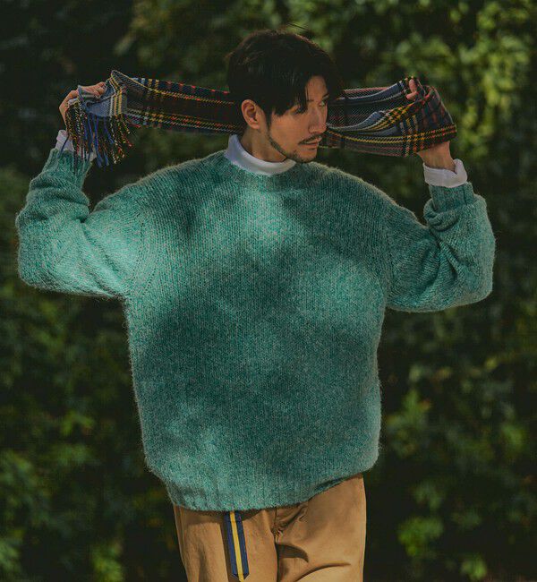 SHIPS「SHIPS: フラッフィー メランジ クルーネック プルオーバー ニット」|ニット・セーター|