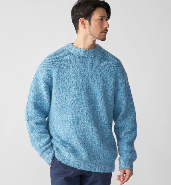 SHIPS「SHIPS: フラッフィー メランジ クルーネック プルオーバー ニット」|ニット・セーター|