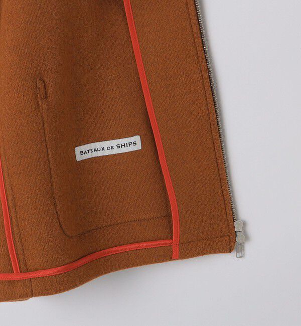 SHIPS「BATEAUX DE SHIPS: ボイルドウール ジップ ベスト」|ダウンベスト・ベスト|