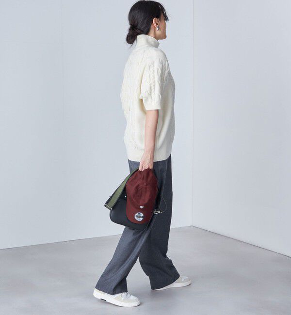 SHIPS for women「【SHIPS別注】WRAPINKNOT:ハイネック ショート スリーブ ケーブル」|ニット・セーター|