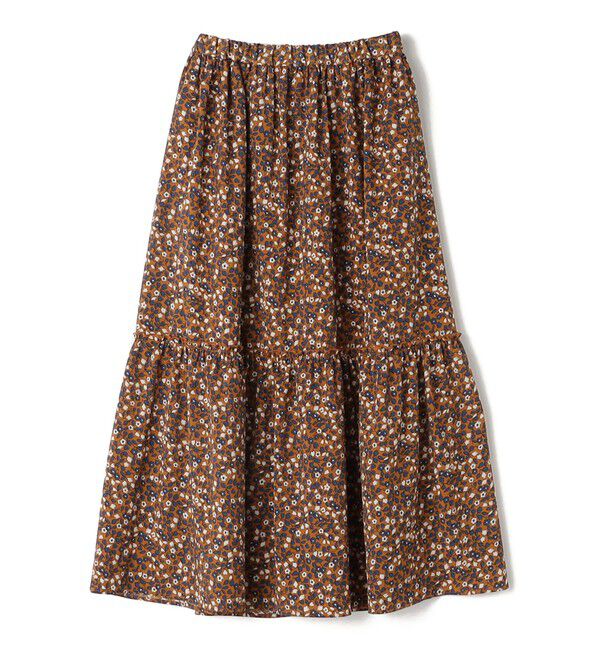 SHIPS Colors 「SHIPS Colors:〈洗濯機可能〉小花 ティアード スカート」|フレア|