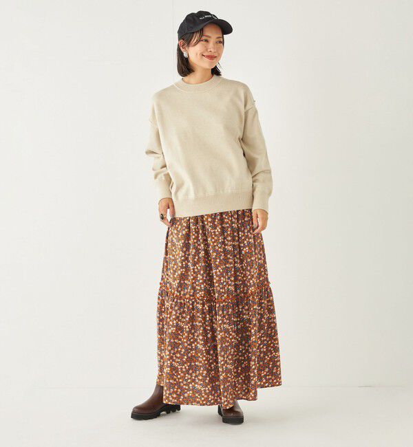 SHIPS Colors 「SHIPS Colors:〈洗濯機可能〉小花 ティアード スカート」|フレア|