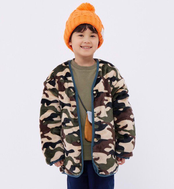 SHIPS Colors 「SHIPS Colors:リバーシブル キルティング ボア ブルゾン(80~130cm)」|その他|ブルー