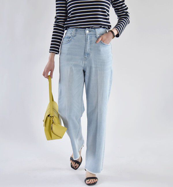 quaranciel「quaranciel:〈洗濯機可能〉ハンサム テーパード デニム パンツ 2」|デニム|