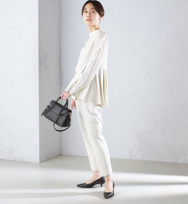 SHIPS for women「〈セレモニー対応可〉〈手洗い可能〉ダブルクロス パンツ 24SS（セットアップ対応）◇」|その他|