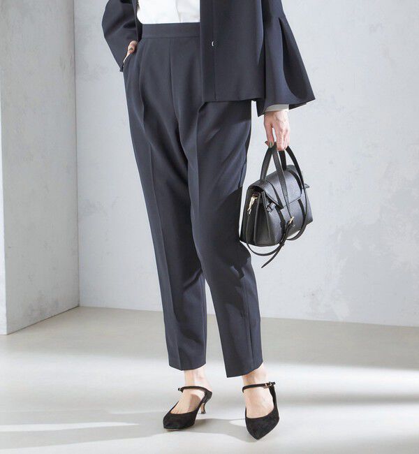 SHIPS for women「〈セレモニー対応可〉〈手洗い可能〉ダブルクロス パンツ 24SS（セットアップ対応）◇」|その他|