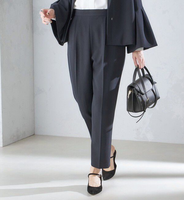 SHIPS for women「〈セレモニー対応可〉〈手洗い可能〉ダブルクロス パンツ 24SS（セットアップ対応）◇」|その他|