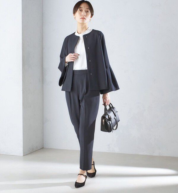 SHIPS for women「〈セレモニー対応可〉〈手洗い可能〉ダブルクロス パンツ 24SS（セットアップ対応）◇」|その他|