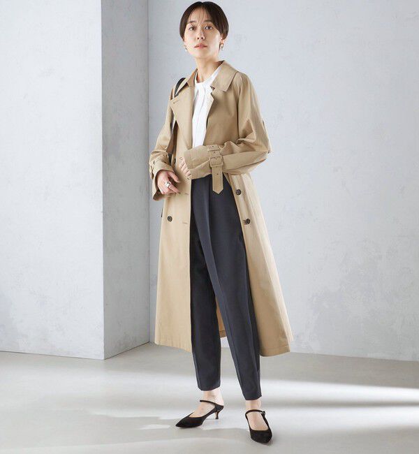 SHIPS for women「〈セレモニー対応可〉〈手洗い可能〉ダブルクロス パンツ 24SS（セットアップ対応）◇」|その他|