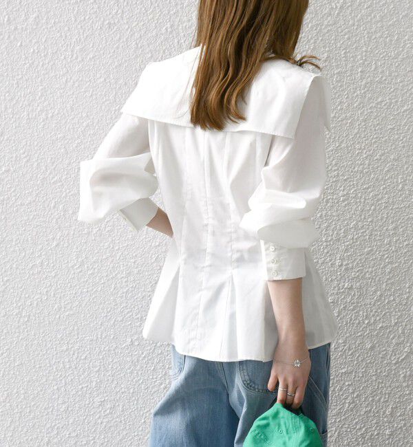 SHIPS any「SHIPS any:〈洗濯機可能〉REPREVE カラー シャツ ブラウス」|シャツ・ブラウス|