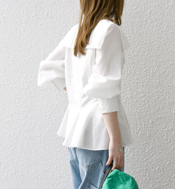 SHIPS any「SHIPS any:〈洗濯機可能〉REPREVE カラー シャツ ブラウス」|シャツ・ブラウス|