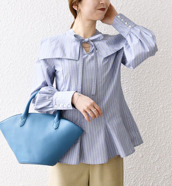 SHIPS any「SHIPS any:〈洗濯機可能〉REPREVE カラー シャツ ブラウス」|シャツ・ブラウス|