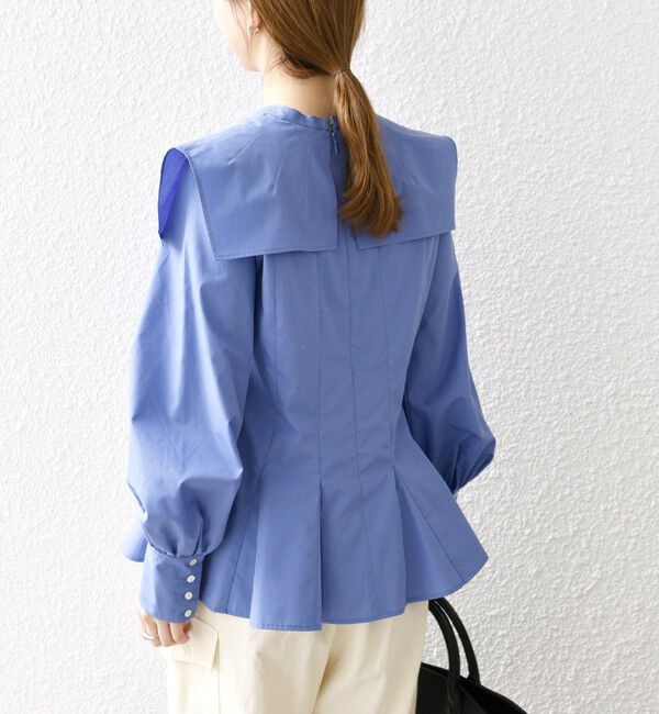 SHIPS any「SHIPS any:〈洗濯機可能〉REPREVE カラー シャツ ブラウス」|シャツ・ブラウス|