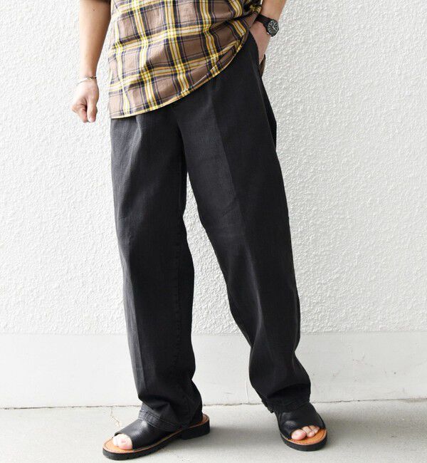 SHIPS any「SHIPS any: ベターコットン 1タック ストレッチ イージー バギー デニム パンツ◇」|デニム|