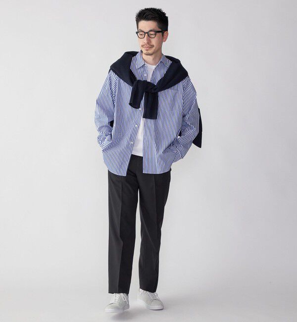 SHIPS「SHIPS: レギュラーカラー ベーシック ロングスリーブ シャツ 〈ストライプ/ギンガムチェック〉」|シャツ・ブラウス|