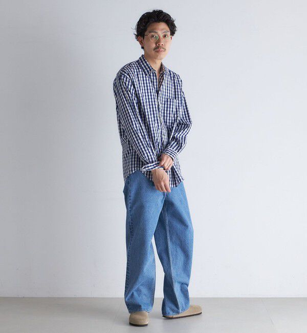 SHIPS「SHIPS: レギュラーカラー ベーシック ロングスリーブ シャツ 〈ストライプ/ギンガムチェック〉」|シャツ・ブラウス|