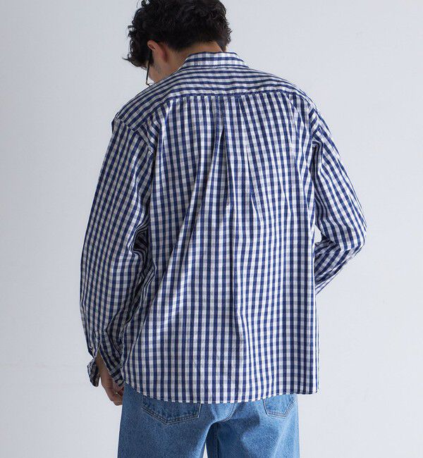 SHIPS「SHIPS: レギュラーカラー ベーシック ロングスリーブ シャツ 〈ストライプ/ギンガムチェック〉」|シャツ・ブラウス|
