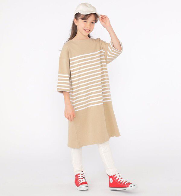 SHIPS KIDS「SHIPS KIDS:145～170cm /〈接触冷感/UVカット〉リブ レギンス」|レギンス・スパッツ|