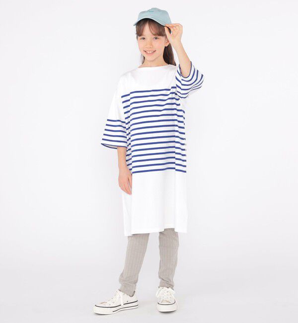 SHIPS KIDS「SHIPS KIDS:145～170cm /〈接触冷感/UVカット〉リブ レギンス」|レギンス・スパッツ|