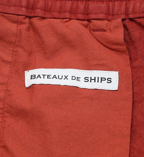 SHIPS「BATEAUX DE SHIPS: リネン ガーメントダイ ワイド イージーパンツ」|チノ|