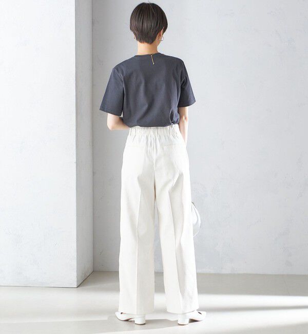 SHIPS for women「〈手洗い可能〉ベーシック TEE」|Tシャツ・カットソー|