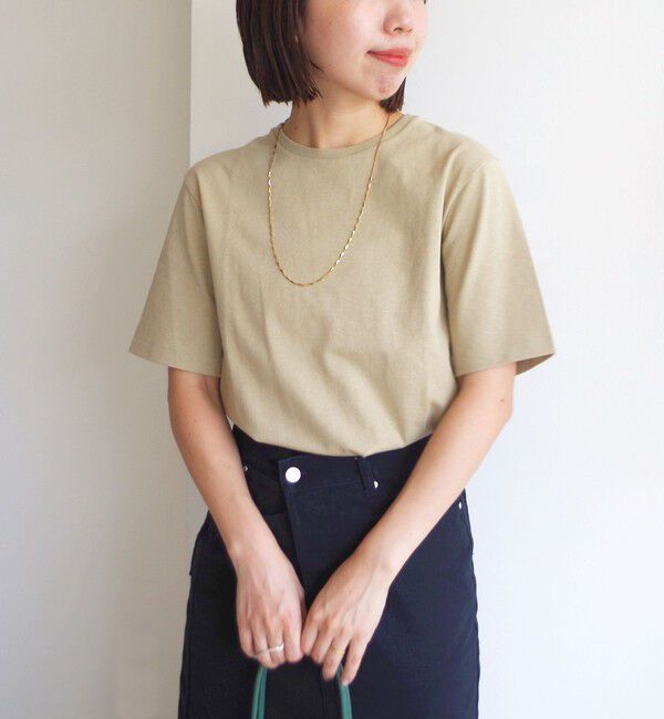 SHIPS for women「〈手洗い可能〉ベーシック TEE」|Tシャツ・カットソー|