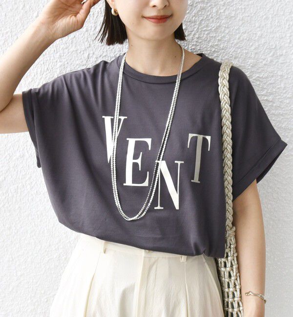 SHIPS for women「ローズペトール 半袖 プリント TEE」|Tシャツ・カットソー|