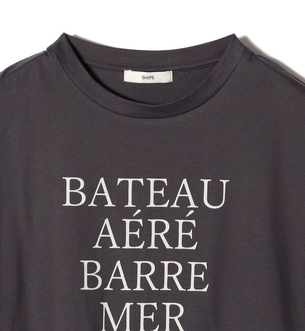 SHIPS for women「ローズペトール 半袖 プリント TEE」|Tシャツ・カットソー|