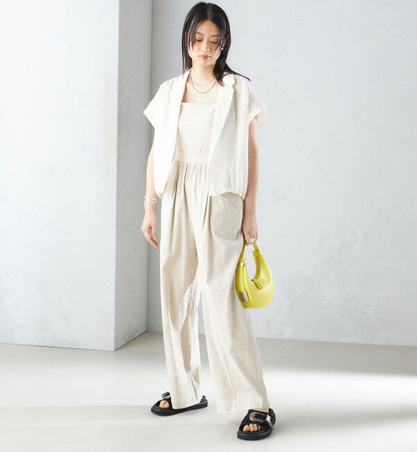 SHIPS for women「〈手洗い可能〉リネン ラペル デザイン 羽織 シャツ ◇」|シャツ・ブラウス|