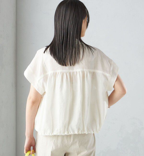 SHIPS for women「〈手洗い可能〉リネン ラペル デザイン 羽織 シャツ ◇」|シャツ・ブラウス|